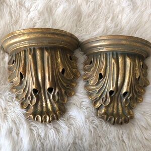 Gold Ceramic Wall Shelves